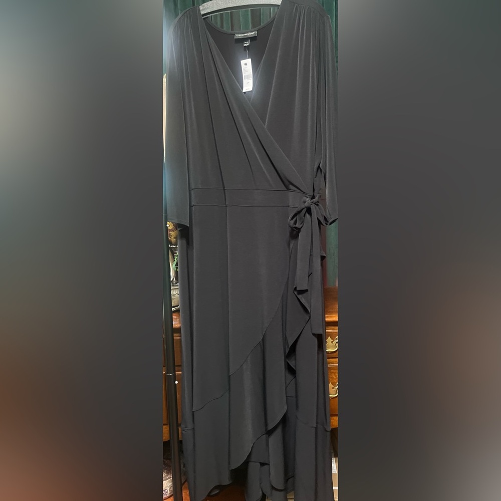Lane Bryant Long Sleeve Faux Wrap Dress
